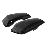 HR3 Black Denim CVO Saddlebag Lids With 5" x 7" Speaker Cutouts For Harley Touring 2014-2023